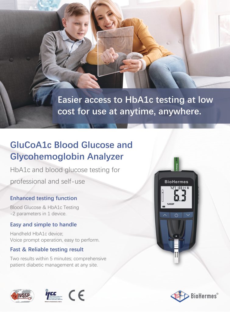BioHermes GluCoA1c Blood Glucose and Glycohemoglobin Analyzer ...